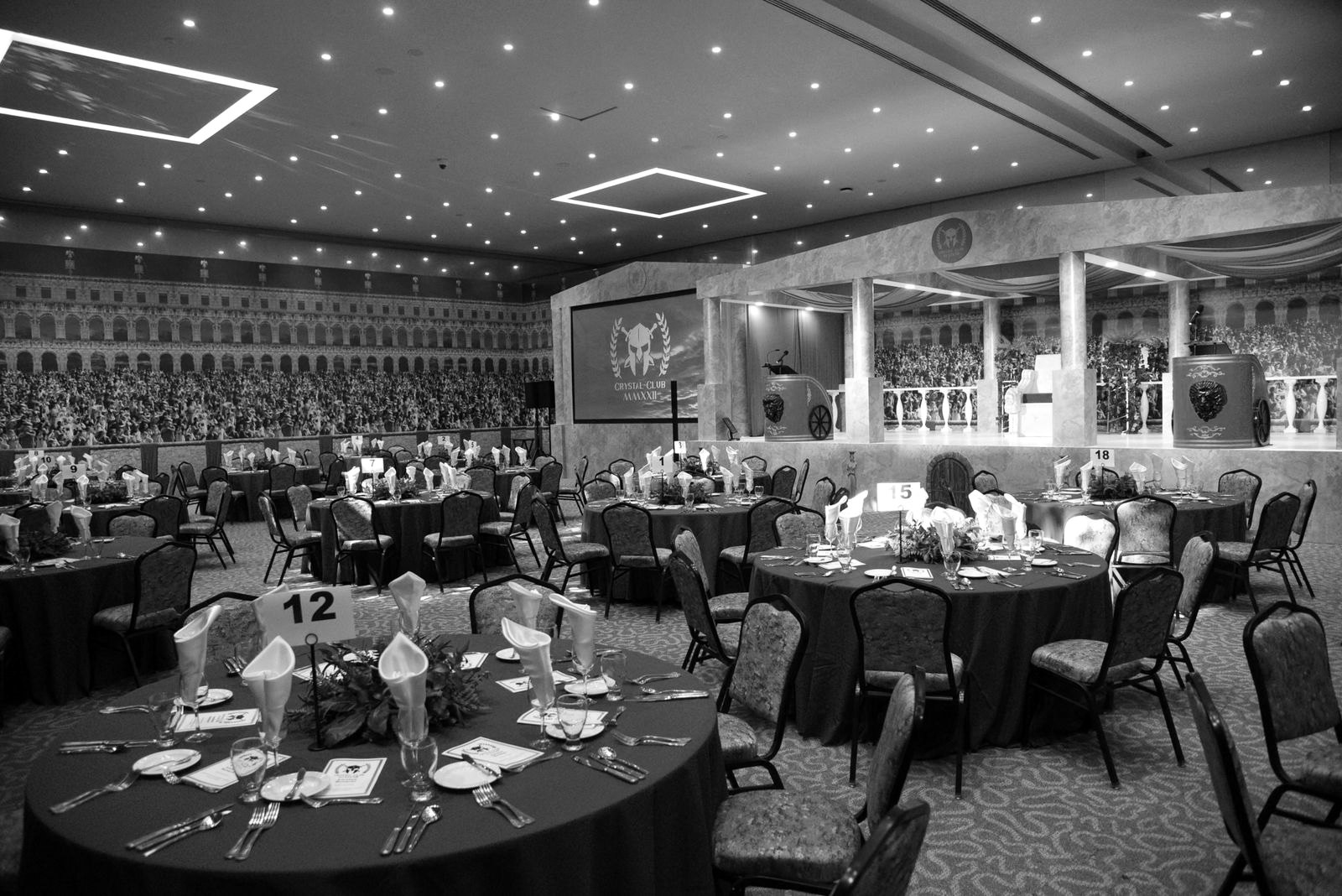 Guests at a corporate celebration