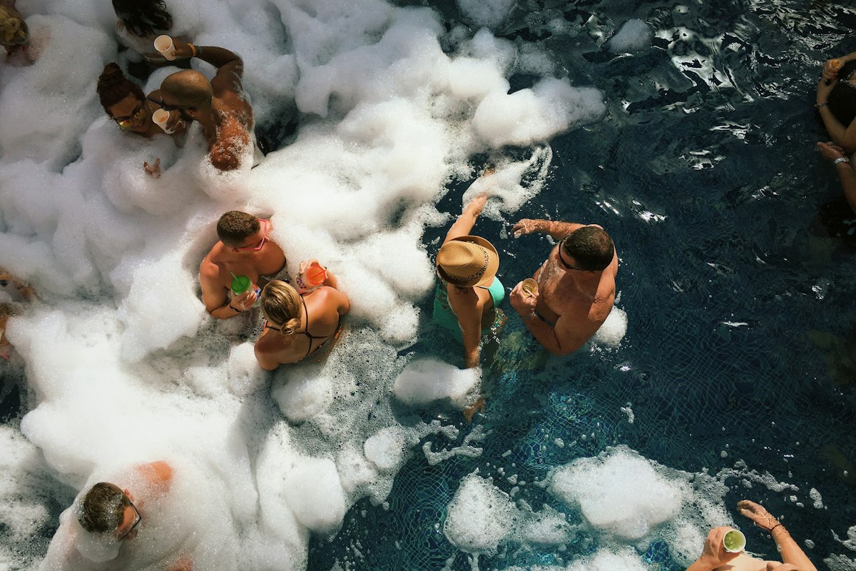 Poolside foam