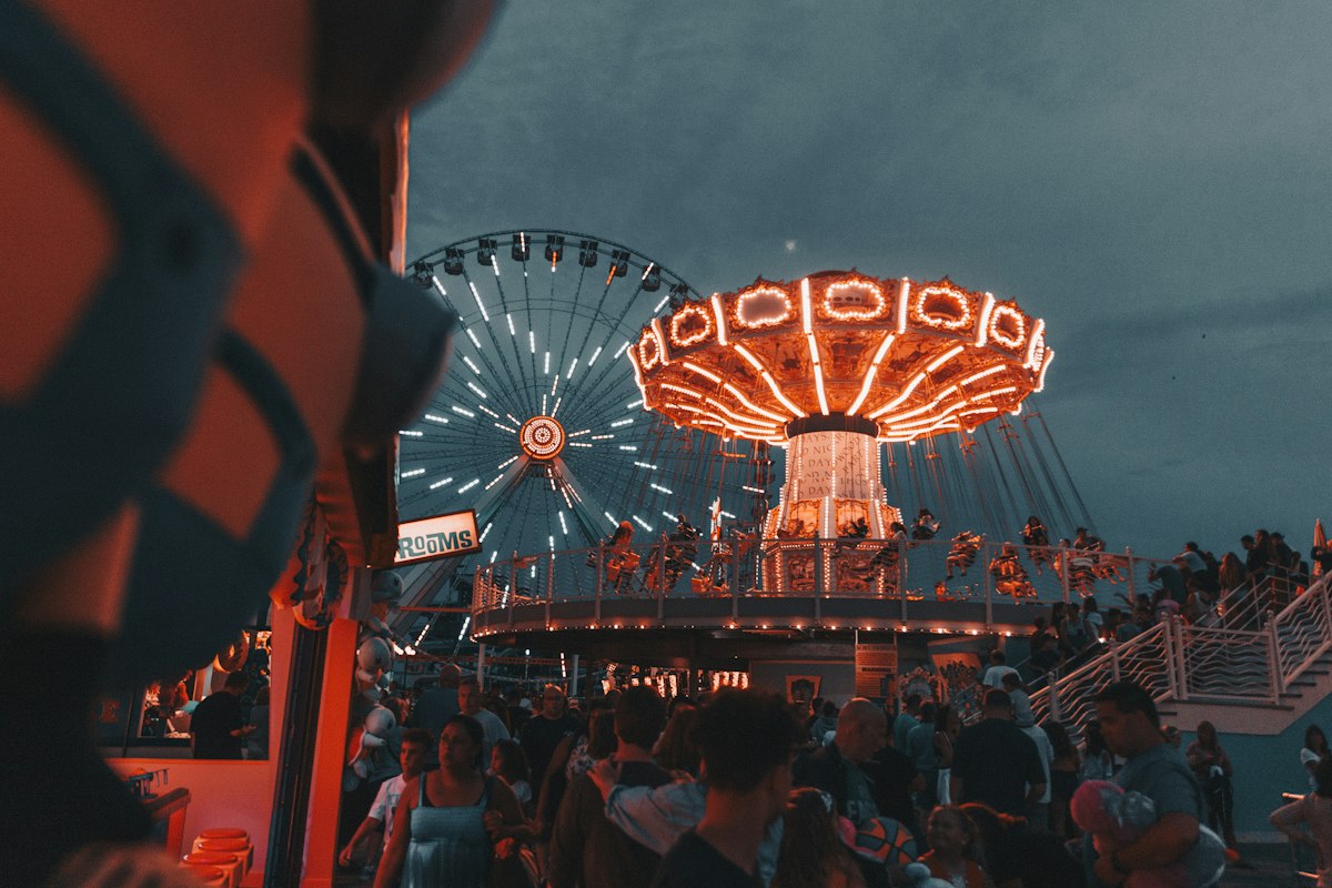 Golden hour on the midway