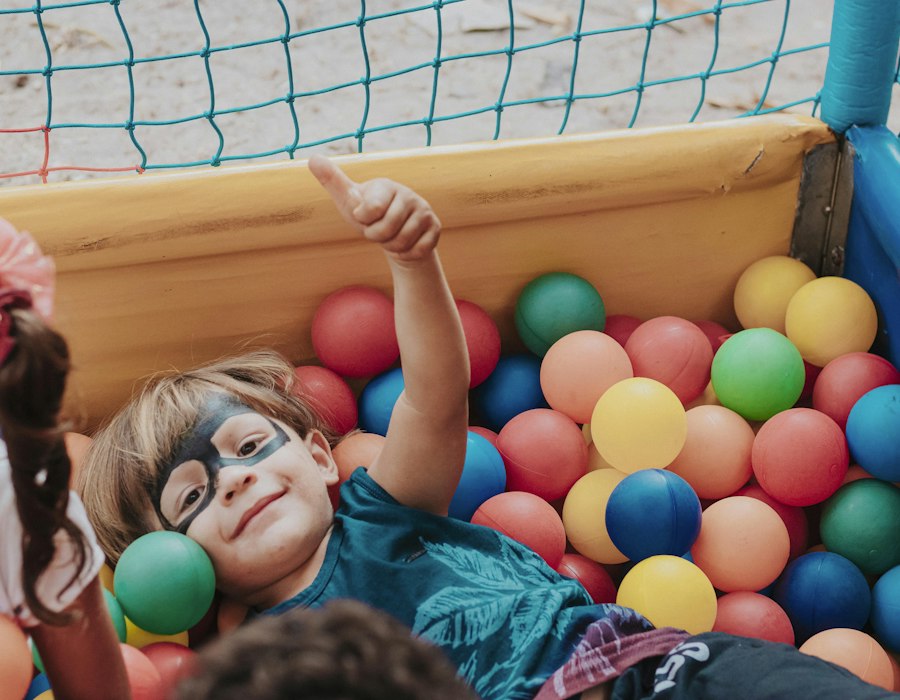 Ball pit smiles