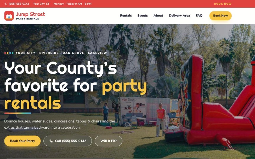 Jump Street website design preview